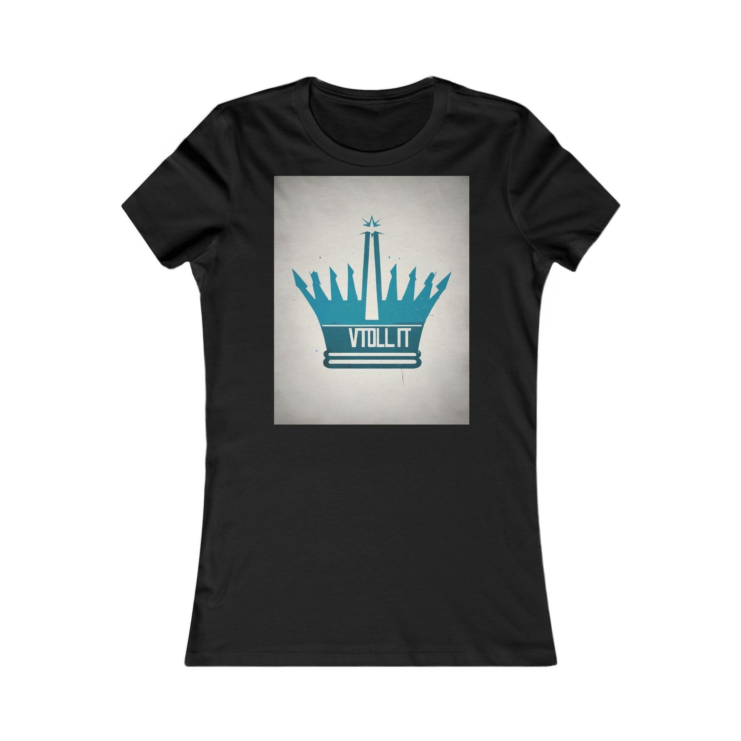 boostlete-am-crew-icon-crown-matte-industrial-0058 — Women's Favorite Tee (B+C 6004)