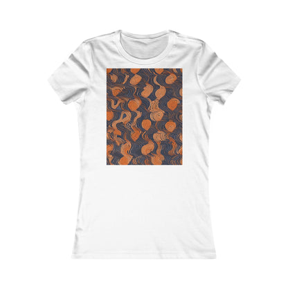 boostlete-iron-intent-pattern-topographic-engraved-0019 — Women's Favorite Tee (B+C 6004)