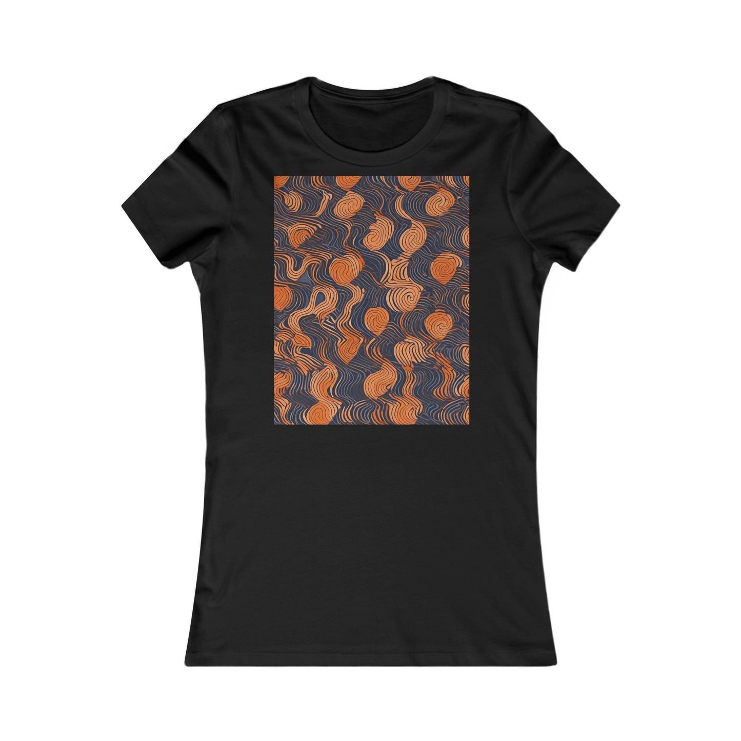 boostlete-iron-intent-pattern-topographic-engraved-0019 — Women's Favorite Tee (B+C 6004)