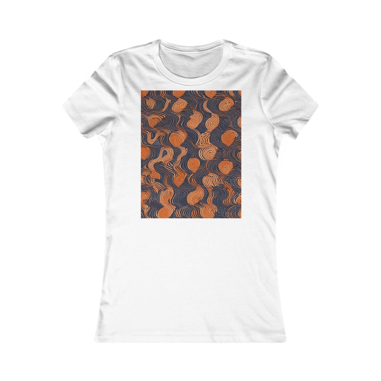 boostlete-iron-intent-pattern-topographic-engraved-0019 — Women's Favorite Tee (B+C 6004)