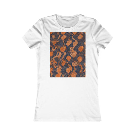 boostlete-iron-intent-pattern-topographic-engraved-0019 — Women's Favorite Tee (B+C 6004)