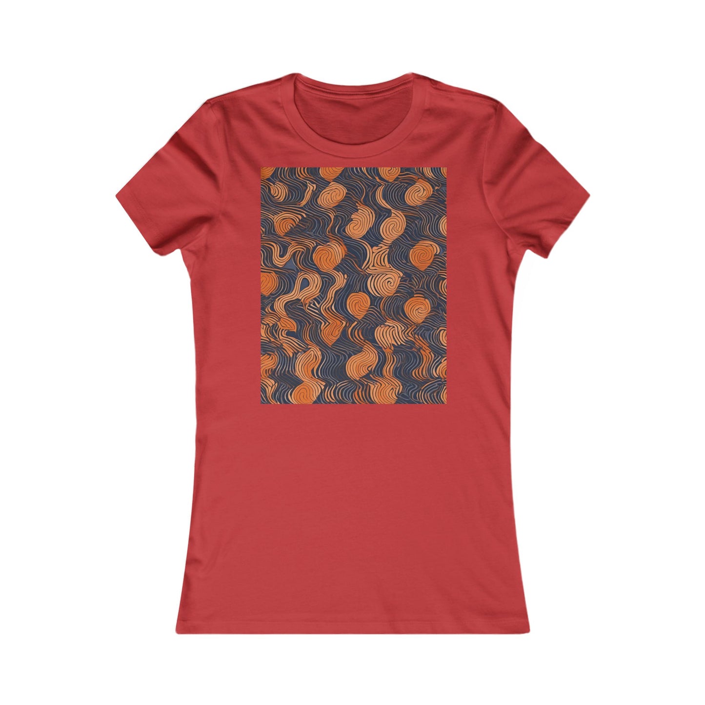 boostlete-iron-intent-pattern-topographic-engraved-0019 — Women's Favorite Tee (B+C 6004)