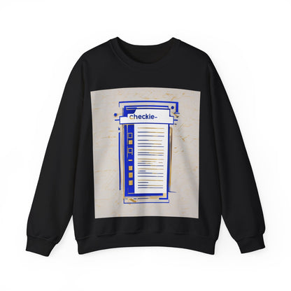 boostlete-am-crew-icon-checklist-glitch-badge-0018 — Unisex Heavy Blend Crewneck Sweatshirt (Gildan)