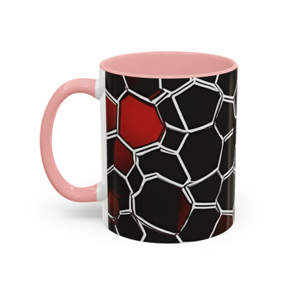 boostlete-quiet-power-pattern-hex-vector-0039 — Accent Mug 11/15oz