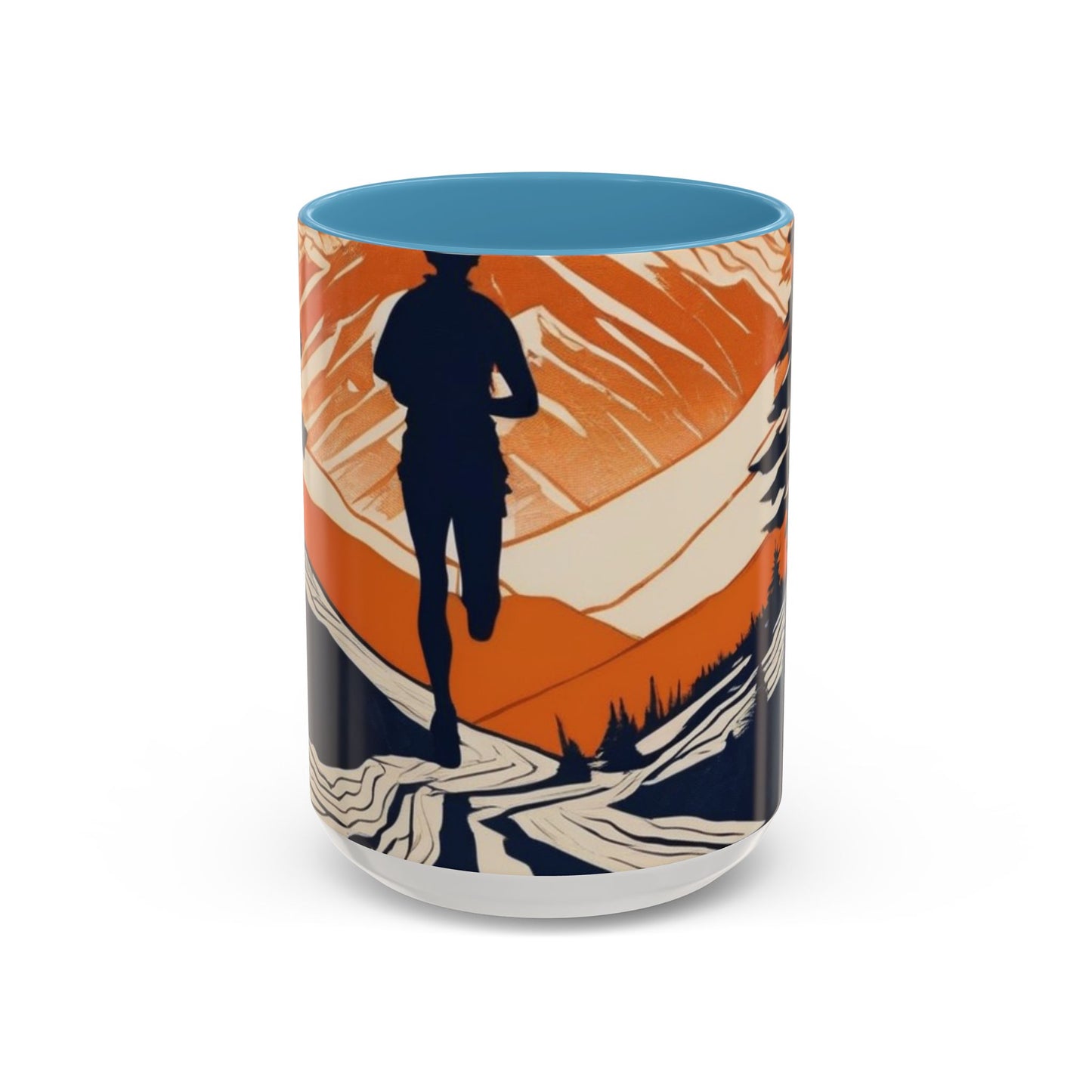 boostlete-iron-intent-scene-trail-glitch-badge-0100 — Accent Mug 11oz/15oz