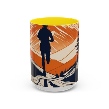 boostlete-iron-intent-scene-trail-glitch-badge-0100 — Accent Mug 11oz/15oz
