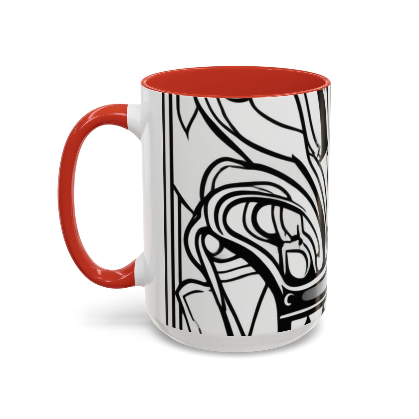boostlete-boost-mode-icon-crown-offset-line-art-0190 — Accent Mug 11oz/15oz