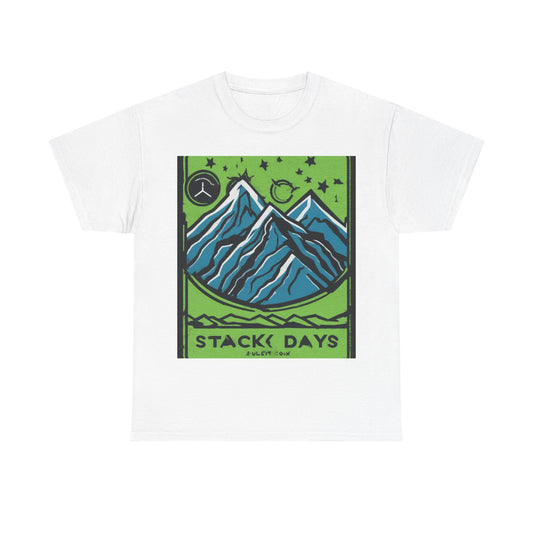 boostlete-pr-season-icon-mountain-grainy-badge-0154 — Unisex Heavy Cotton Tee (Gildan 5000)