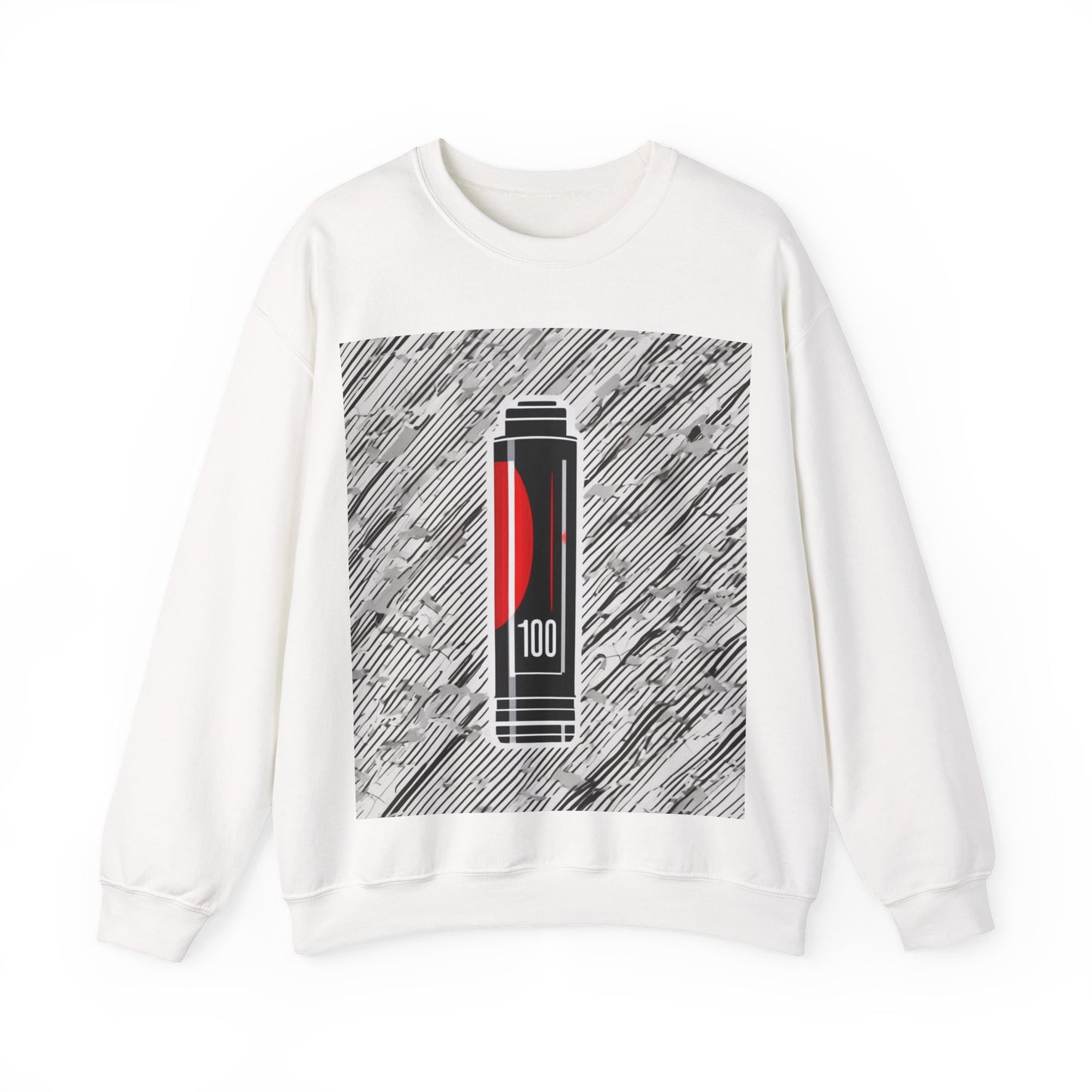 boostlete-rise-grind-icon-battery-motion-badge-0266 — Unisex Heavy Blend Crewneck Sweatshirt (Gildan)