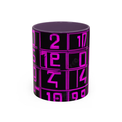 boostlete-iron-intent-pattern-plate-number-retro-0227 — Accent Mug 11oz/15oz