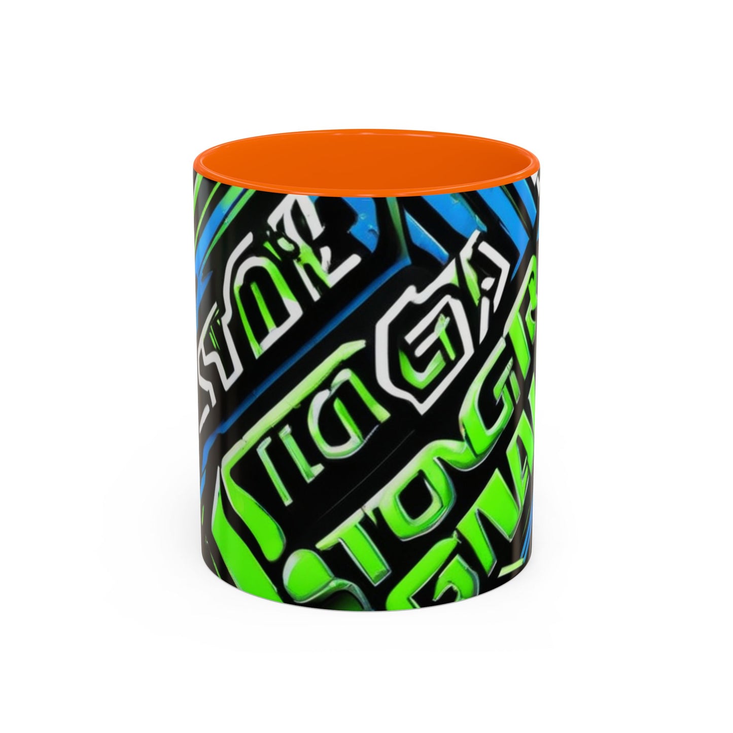 boostlete-am-crew-type-stronger-signals-diagonal-badge-1077 — Accent Mug 11/15oz