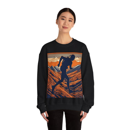 boostlete-iron-intent-scene-trail-3d-retro-0764 — Unisex Heavy Blend Crewneck (G18000)
