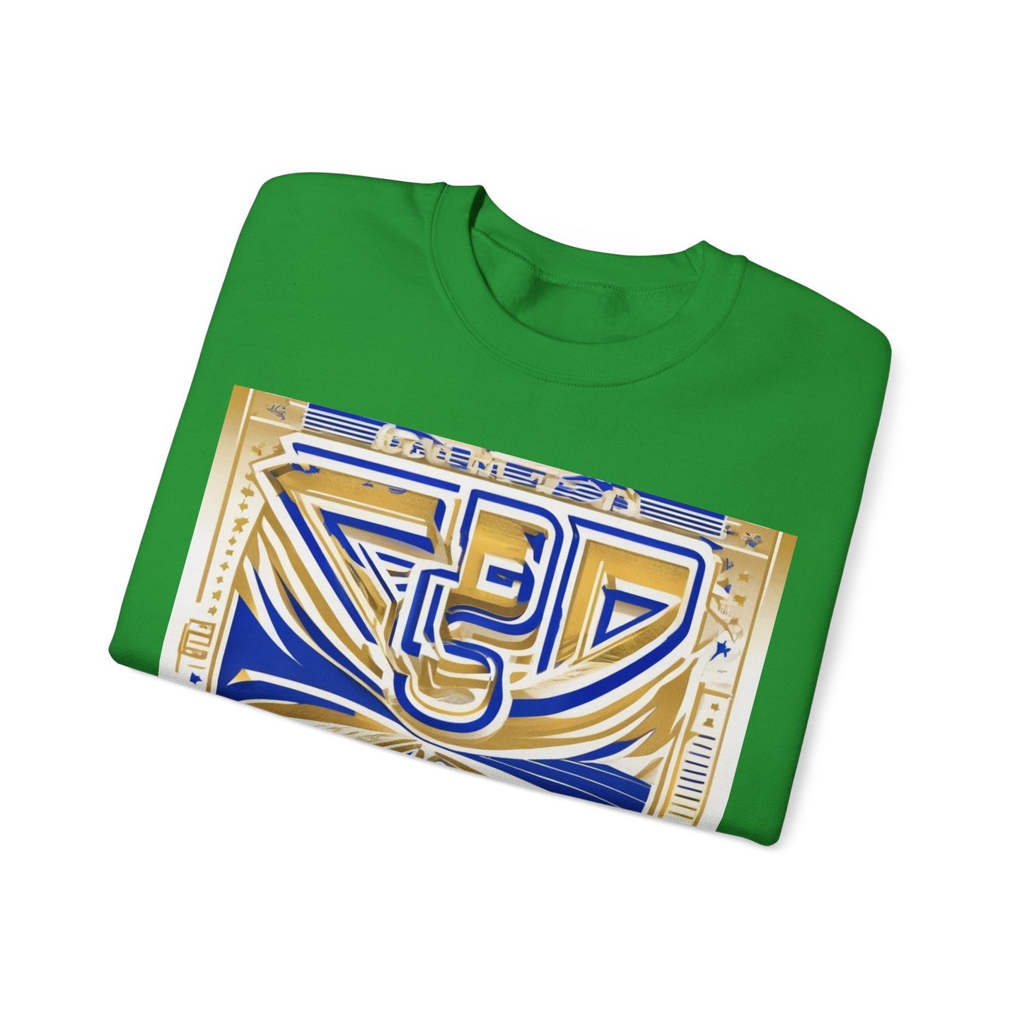 boostlete-boost-mode-type-earned-not-given-outline-over-solid-line-art-0005 — Unisex Heavy Blend Crewneck Sweatshirt (Gildan)