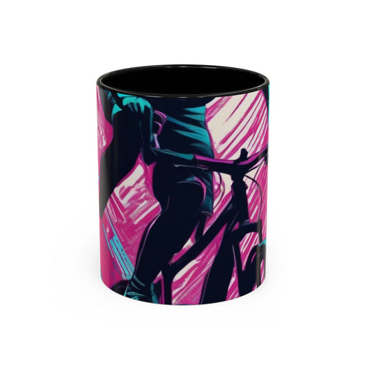 boostlete-field-day-scene-cyclist-glitch-engraved-0256 — Accent Mug 11oz/15oz