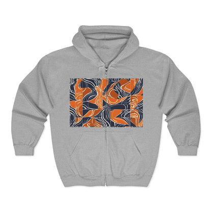 boostlete-rise-grind-pattern-sprint-vector-0207 — Unisex Heavy Blend Full-Zip Hooded Sweatshirt