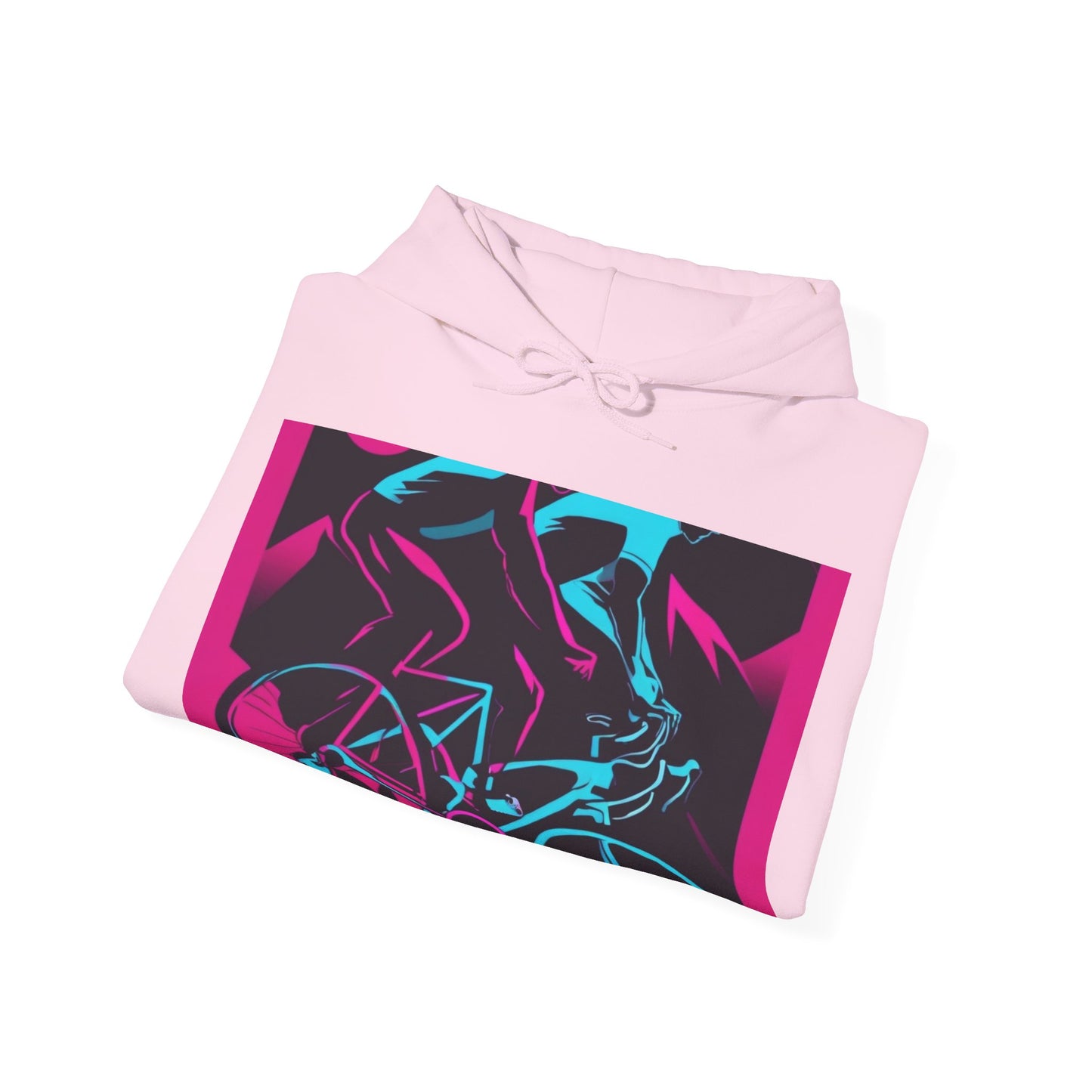boostlete-rise-grind-scene-cyclist-outline-vector-0868 — Unisex Heavy Blend Hoodie (G18500)