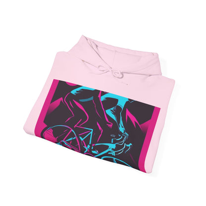 boostlete-rise-grind-scene-cyclist-outline-vector-0868 — Unisex Heavy Blend Hoodie (G18500)