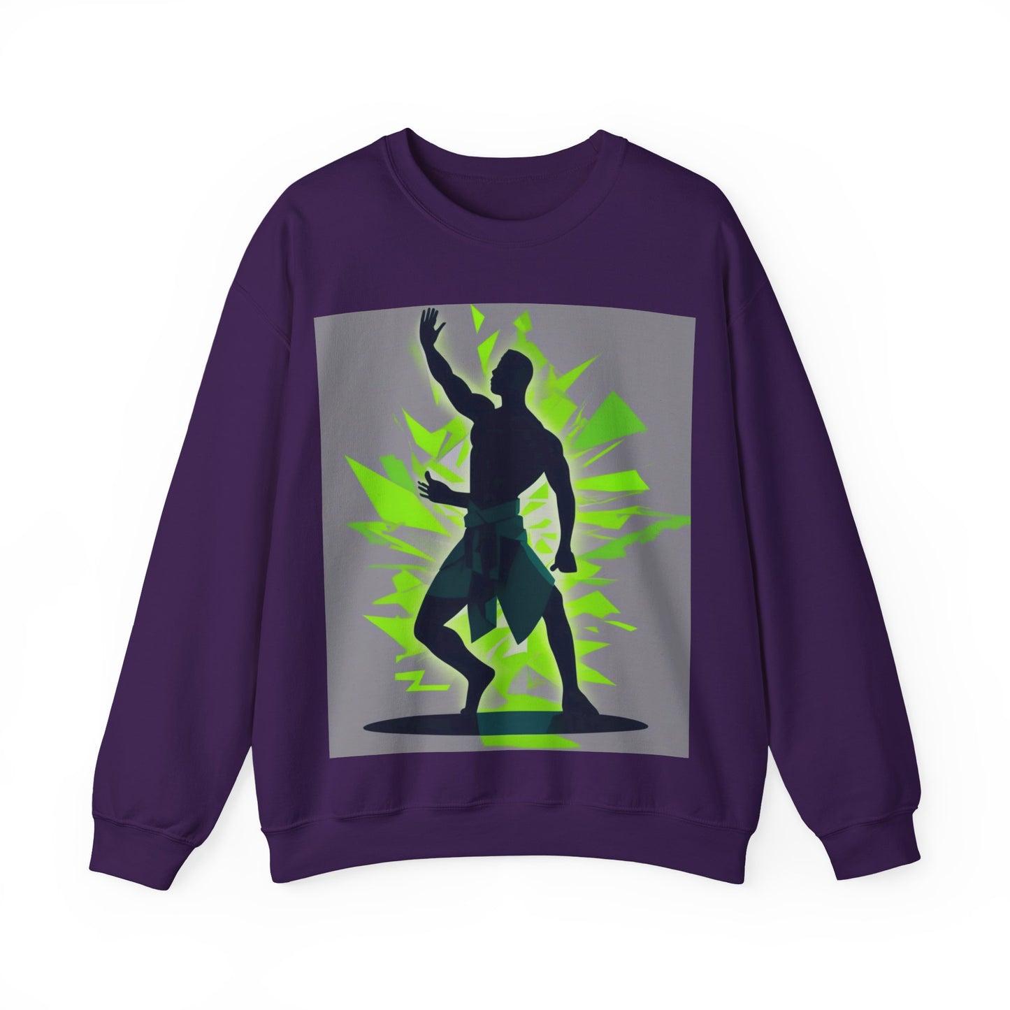 boostlete-mile-by-mile-scene-yogi-offset-isometric-0972 — Unisex Heavy Blend Crewneck (G18000)