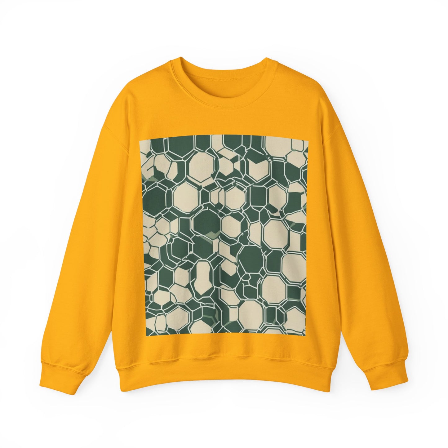 boostlete-iron-intent-pattern-hex-blueprint-0271 — Unisex Heavy Blend Crewneck Sweatshirt (Gildan)