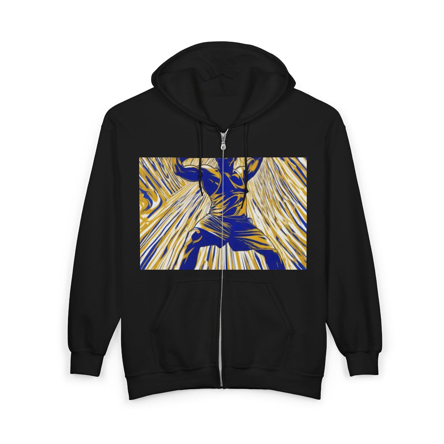 boostlete-rise-grind-scene-kettlebell-speed-engraved-0180 — Unisex Heavy Blend Full-Zip Hooded Sweatshirt