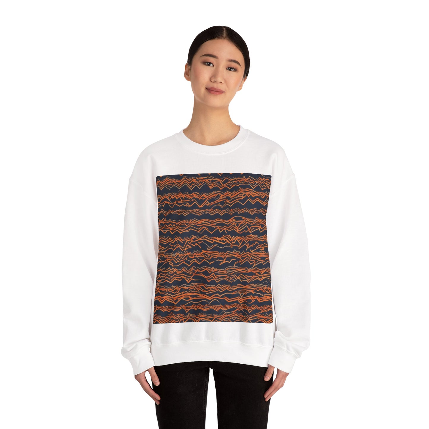 boostlete-field-day-pattern-ekg-bold-0135 — Unisex Heavy Blend Crewneck Sweatshirt (Gildan)