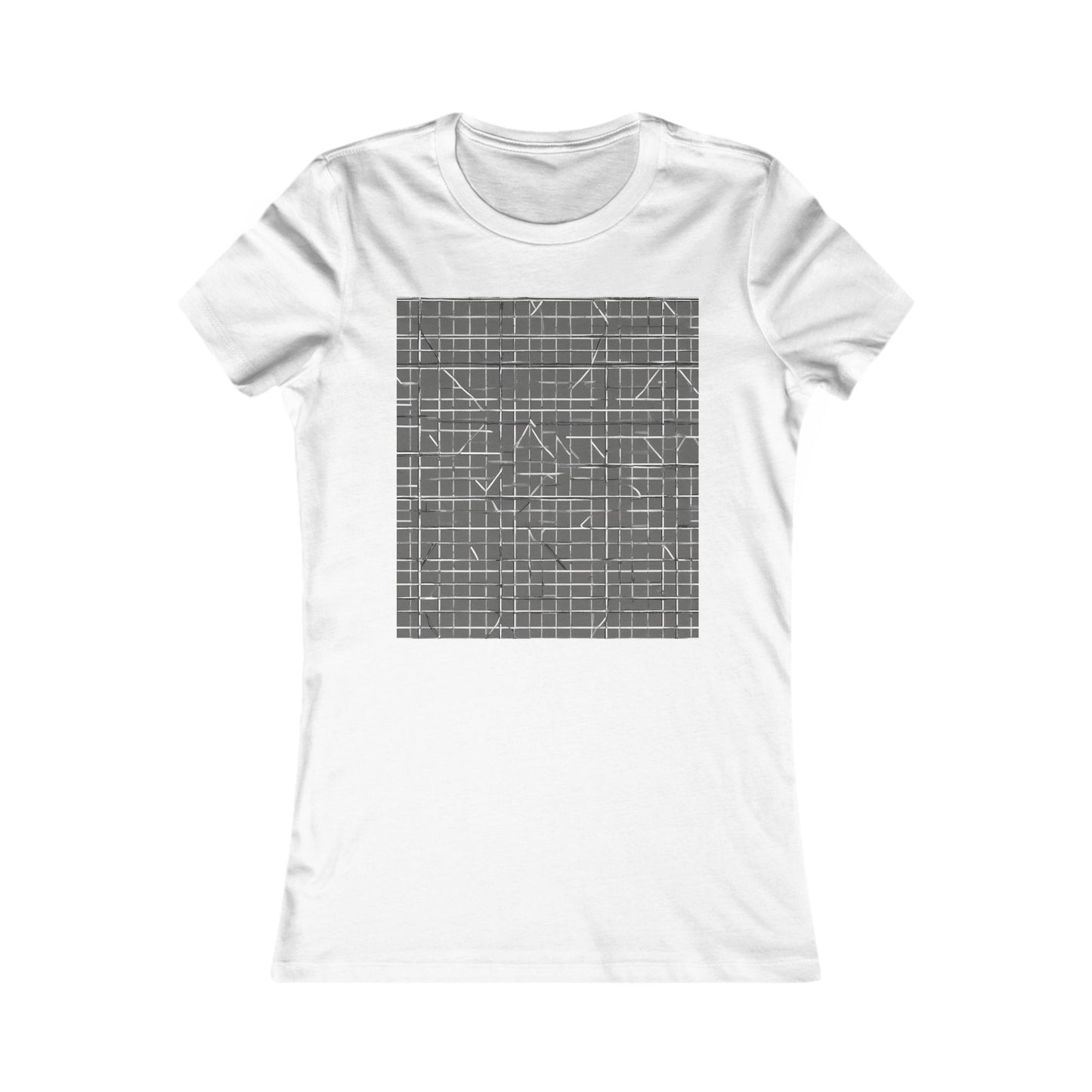 boostlete-rise-grind-pattern-plate-number-monoline-0291 — Women's Favorite Tee (B+C 6004)
