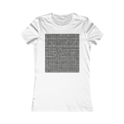 boostlete-rise-grind-pattern-plate-number-monoline-0291 — Women's Favorite Tee (B+C 6004)