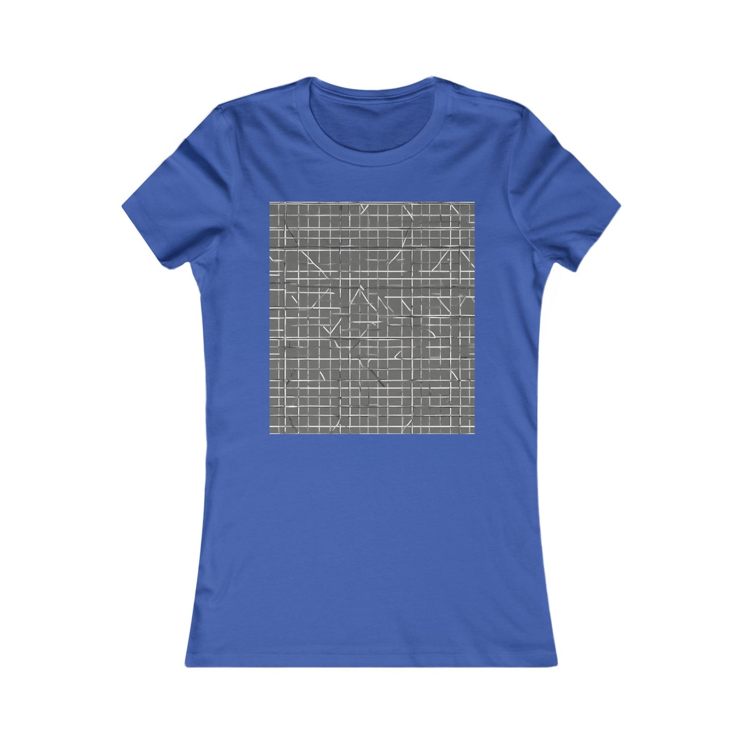 boostlete-rise-grind-pattern-plate-number-monoline-0291 — Women's Favorite Tee (B+C 6004)