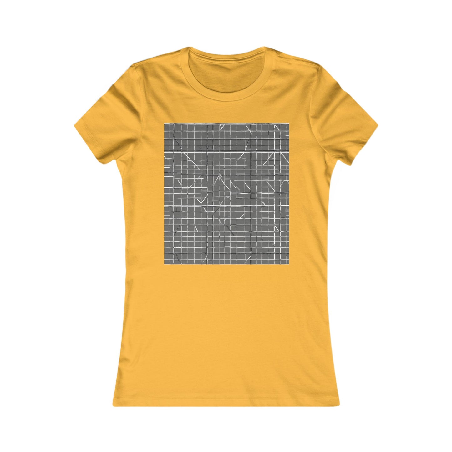 boostlete-rise-grind-pattern-plate-number-monoline-0291 — Women's Favorite Tee (B+C 6004)