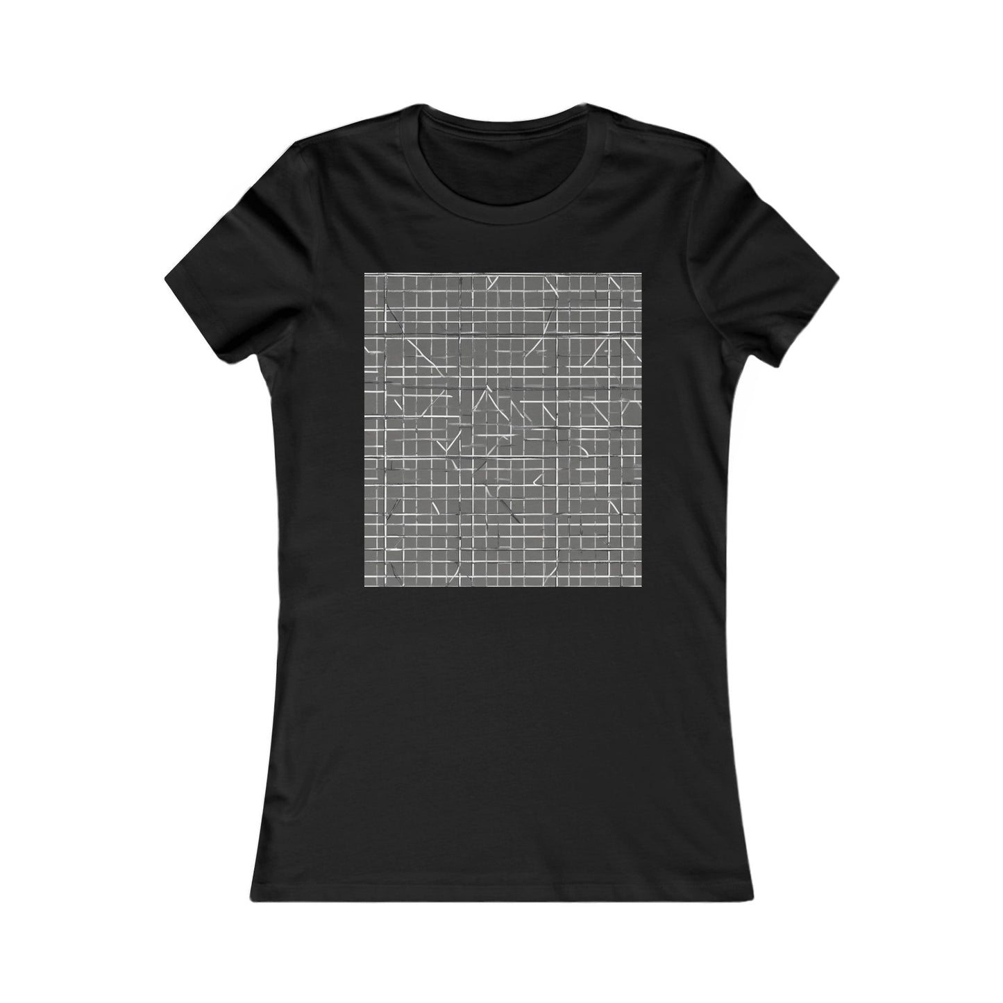 boostlete-rise-grind-pattern-plate-number-monoline-0291 — Women's Favorite Tee (B+C 6004)
