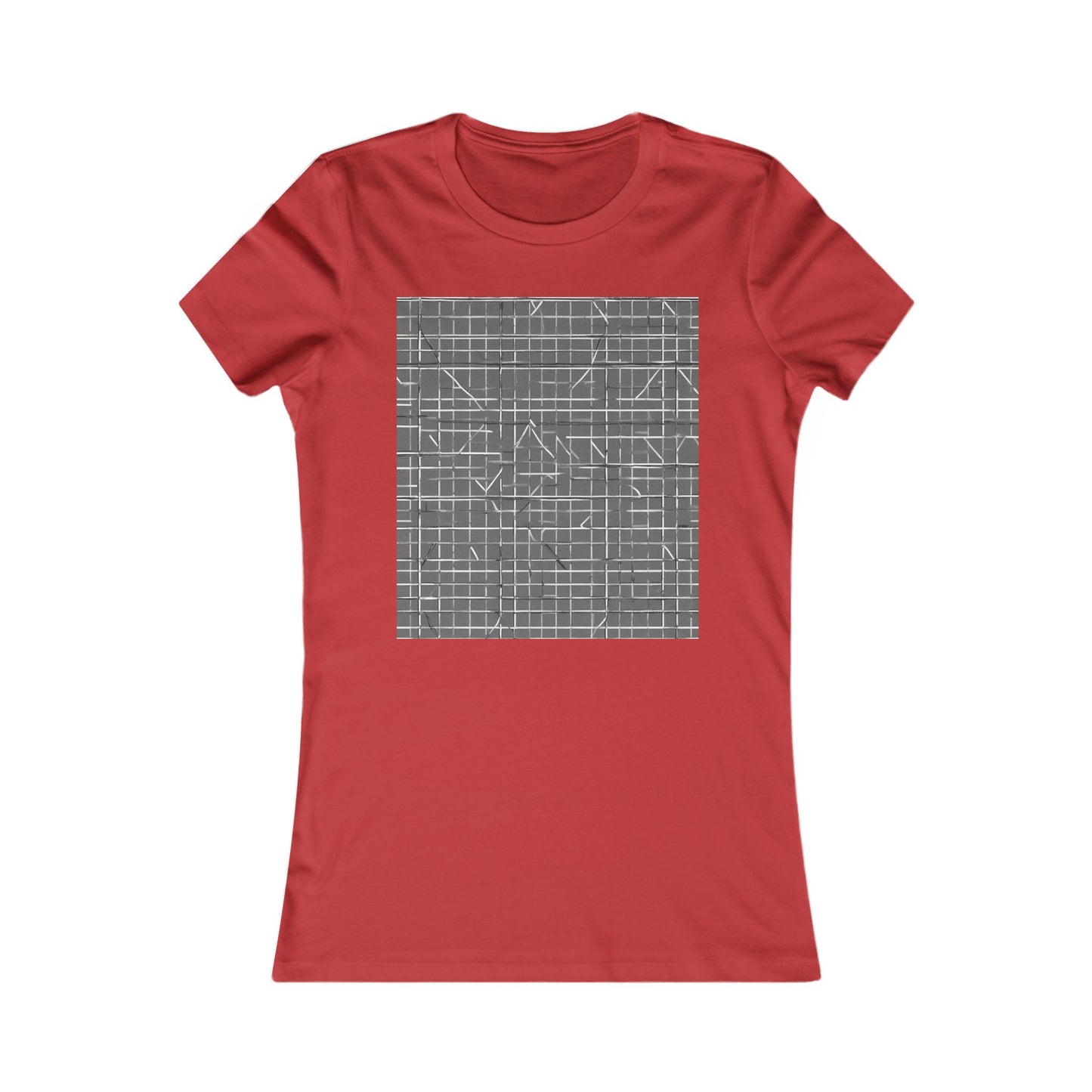 boostlete-rise-grind-pattern-plate-number-monoline-0291 — Women's Favorite Tee (B+C 6004)