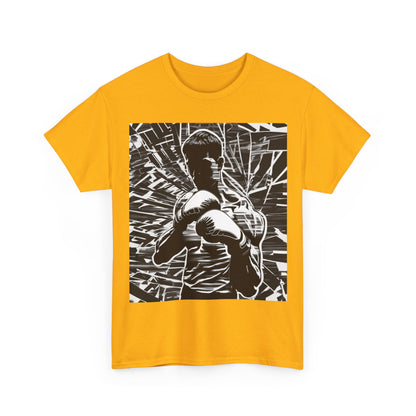 boostlete-boost-mode-scene-boxer-glitch-paper-0084 — Unisex Heavy Cotton Tee (Gildan 5000)