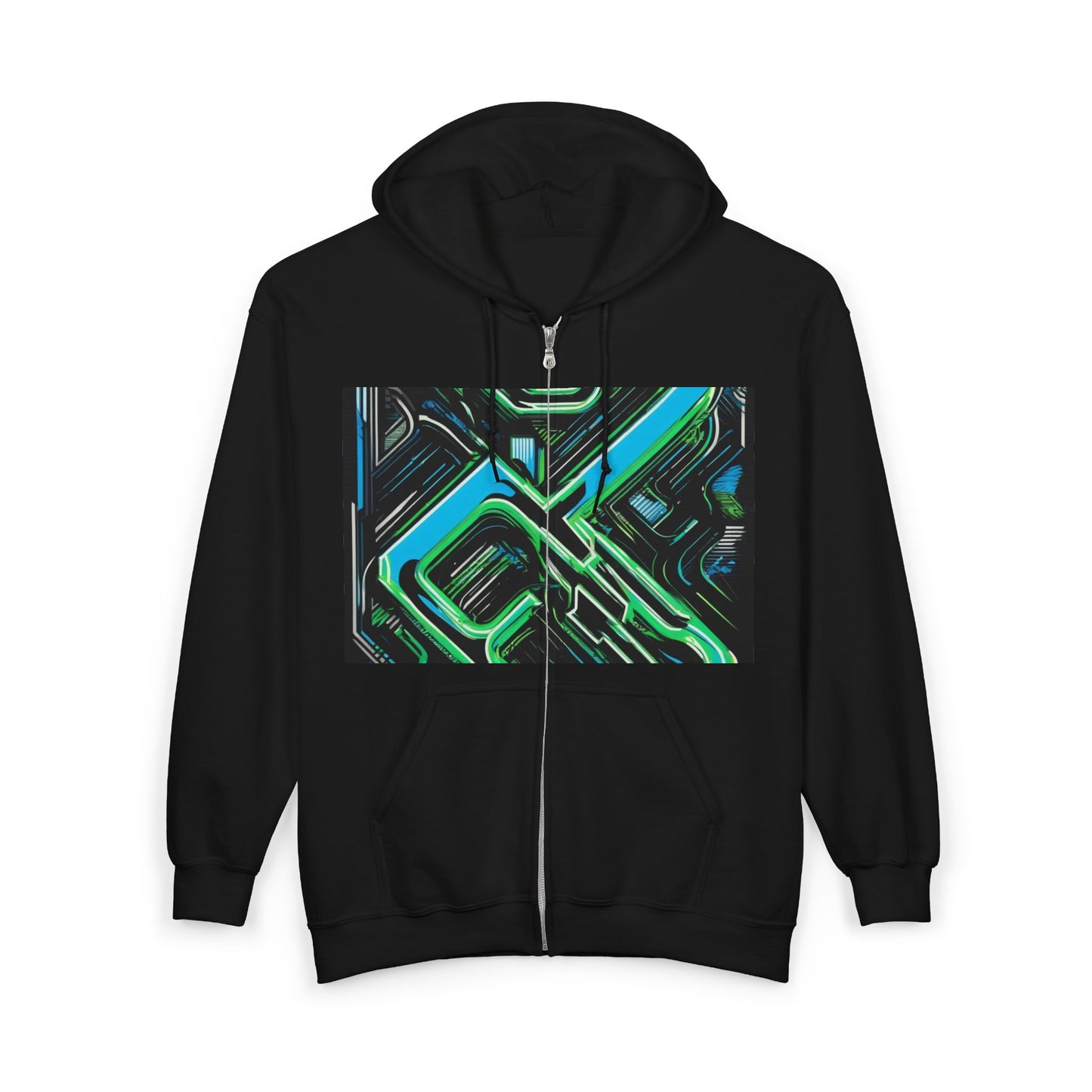 boostlete-boost-mode-type-constancia-gana-diagonal-badge-0185 — Unisex Heavy Blend Full-Zip Hooded Sweatshirt