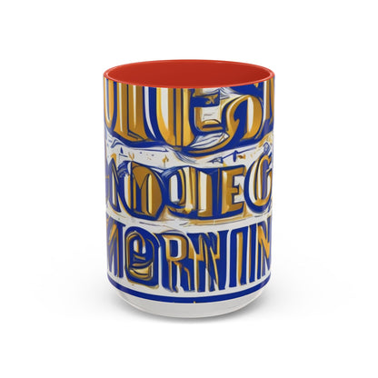 boostlete-am-crew-type-own-the-morning-outline-over-solid-vector-0429 — Accent Mug 11/15oz
