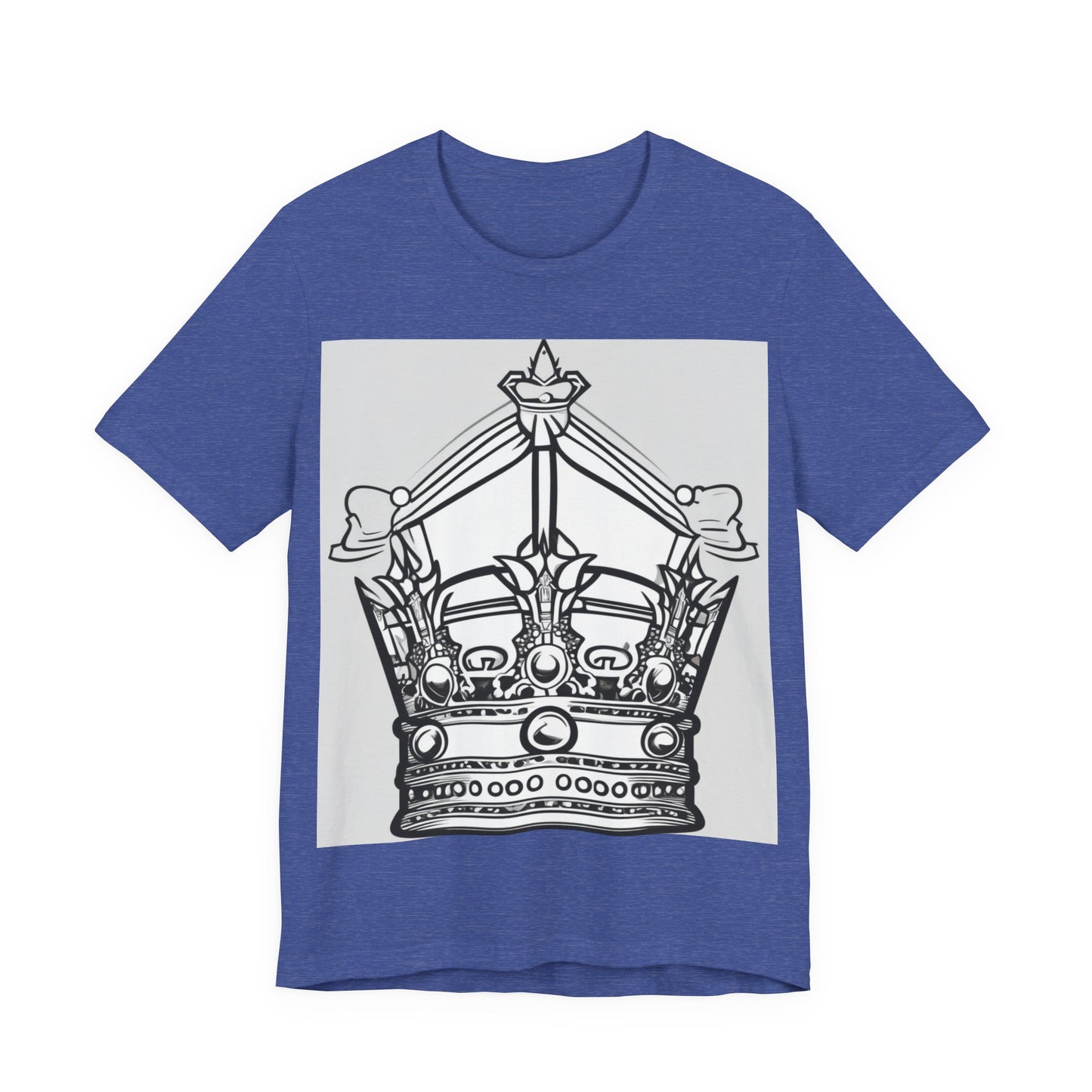 boostlete-quiet-power-icon-crown-outline-badge-0130 — Unisex Jersey Short Sleeve (B+C 3001)