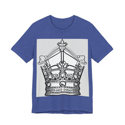 boostlete-quiet-power-icon-crown-outline-badge-0130 — Unisex Jersey Short Sleeve (B+C 3001)