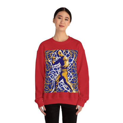 boostlete-field-day-scene-boxer-offset-paper-0776 — Unisex Heavy Blend Crewneck (G18000)