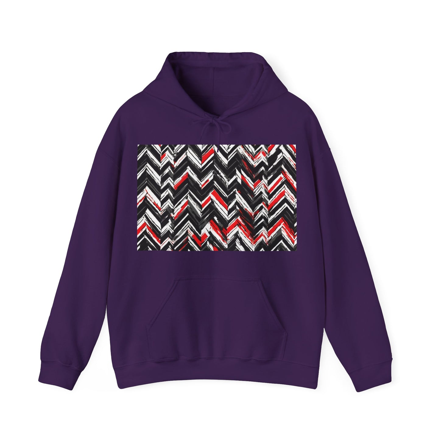 boostlete-am-crew-pattern-chevron-geometric-0659 — Unisex Heavy Blend Hoodie (G18500)