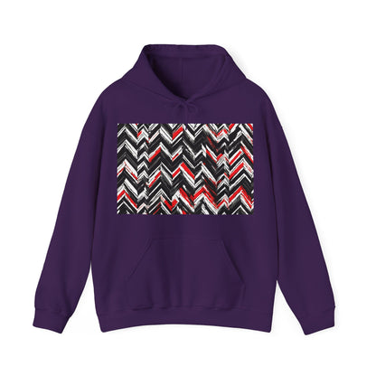 boostlete-am-crew-pattern-chevron-geometric-0659 — Unisex Heavy Blend Hoodie (G18500)