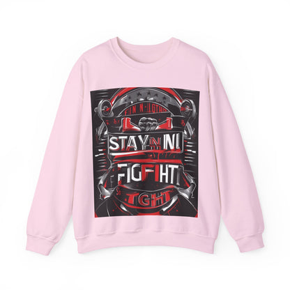 boostlete-rise-grind-type-stay-in-the-fight-banner-retro-1441 — Unisex Heavy Blend Crewneck (G18000)