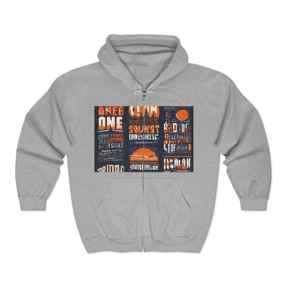 boostlete-pr-season-type-one-more-split-monoline-0033 — Unisex Heavy Blend Full-Zip Hooded Sweatshirt