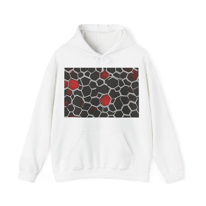 boostlete-quiet-power-pattern-hex-vector-0039 — Unisex Heavy Blend Hoodie (G18500)