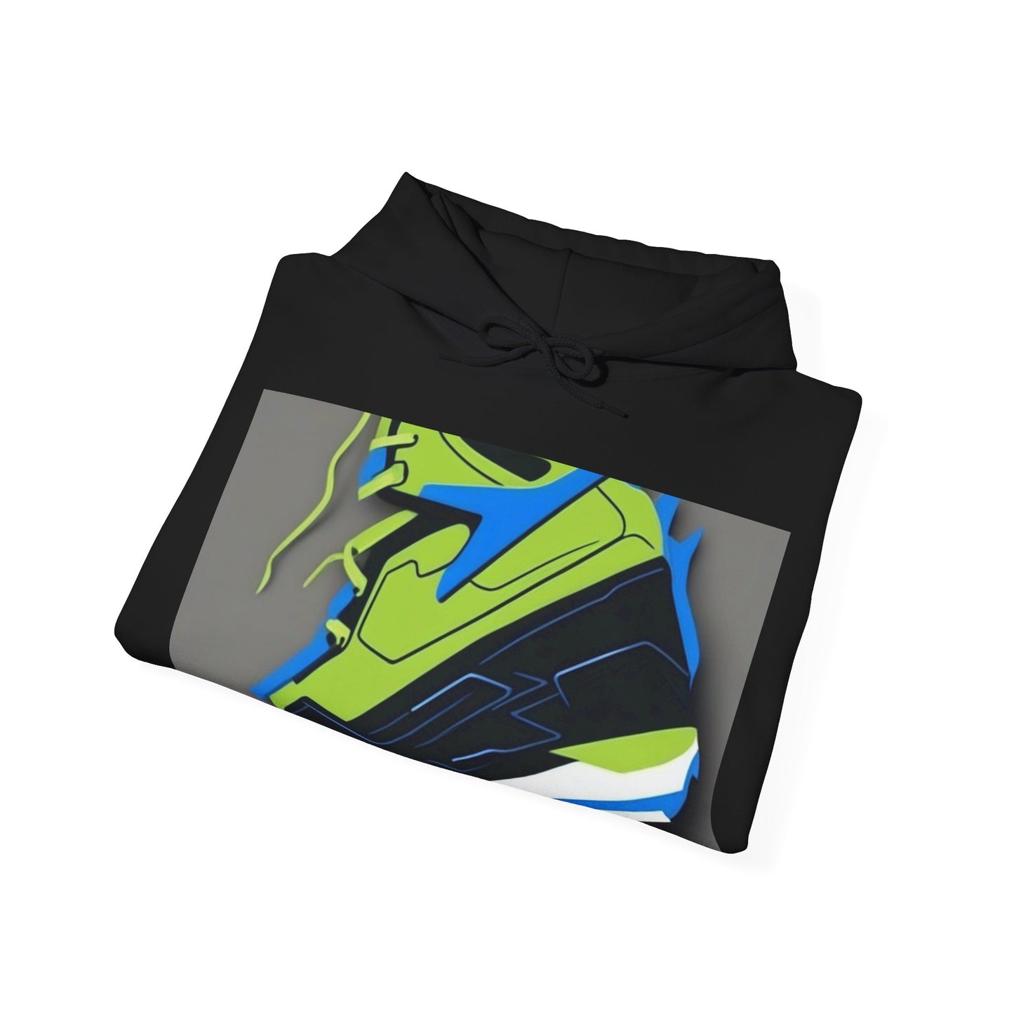 boostlete-quiet-power-icon-sneaker-duotone-paper-0066 — Unisex Heavy Blend Hooded Sweatshirt (Gildan)