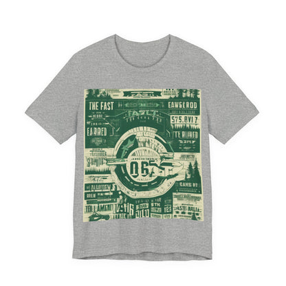 boostlete-mile-by-mile-type-fast-is-earned-big-blueprint-0041 — Unisex Jersey Short Sleeve (B+C 3001)