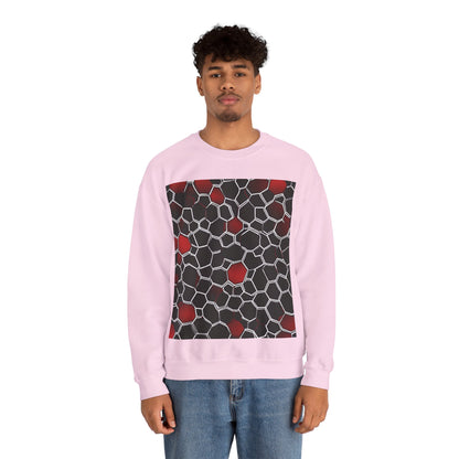 boostlete-quiet-power-pattern-hex-vector-0039 — Unisex Heavy Blend Crewneck (G18000)