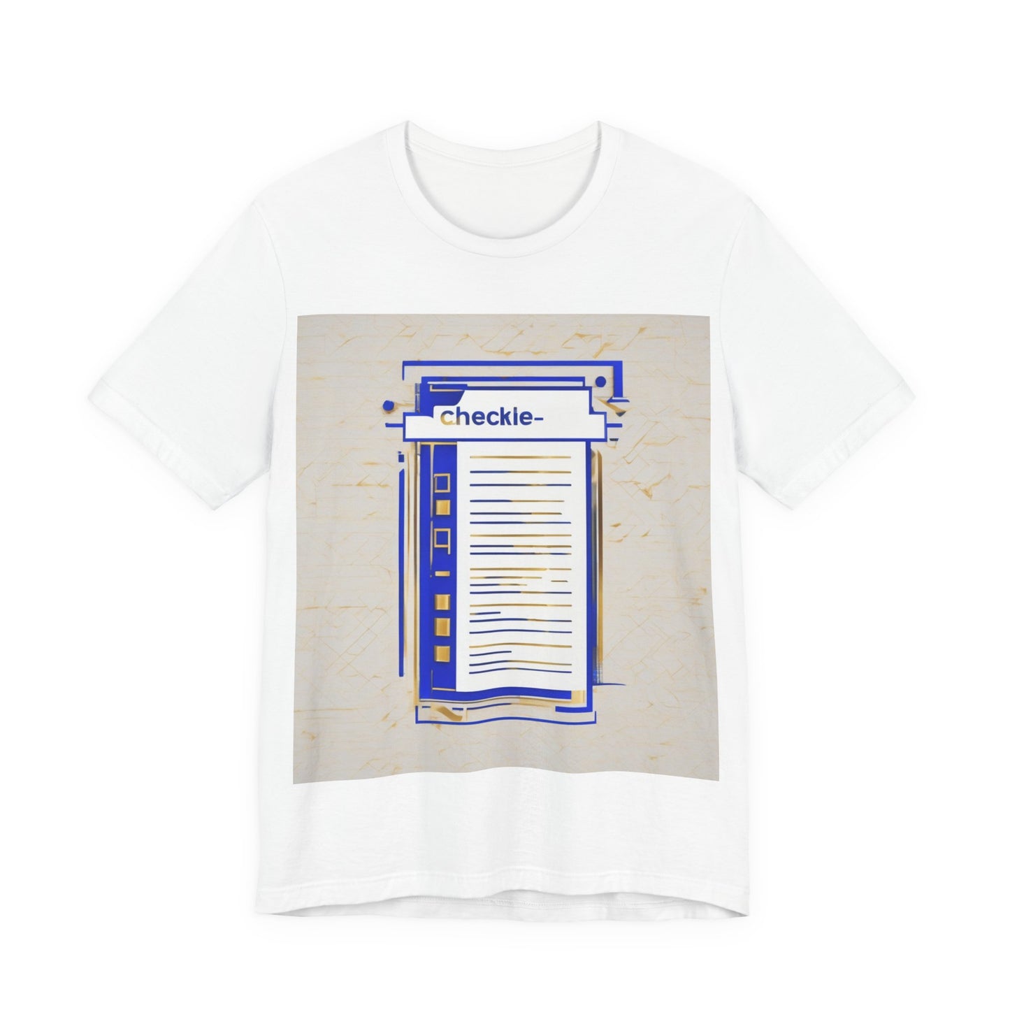 boostlete-am-crew-icon-checklist-glitch-badge-0018 — Unisex Jersey Short Sleeve (B+C 3001)