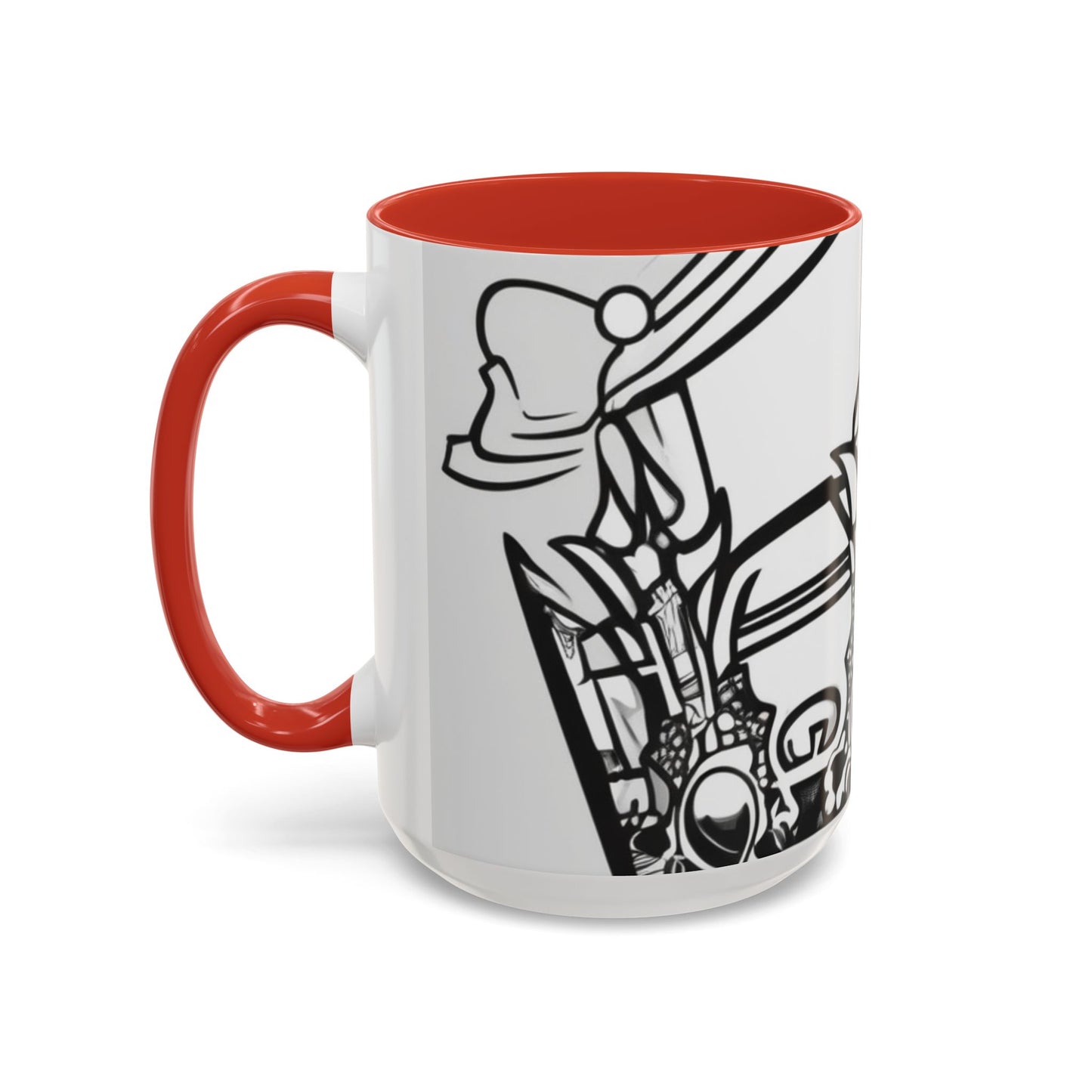 boostlete-quiet-power-icon-crown-outline-badge-0130 — Accent Mug 11oz/15oz