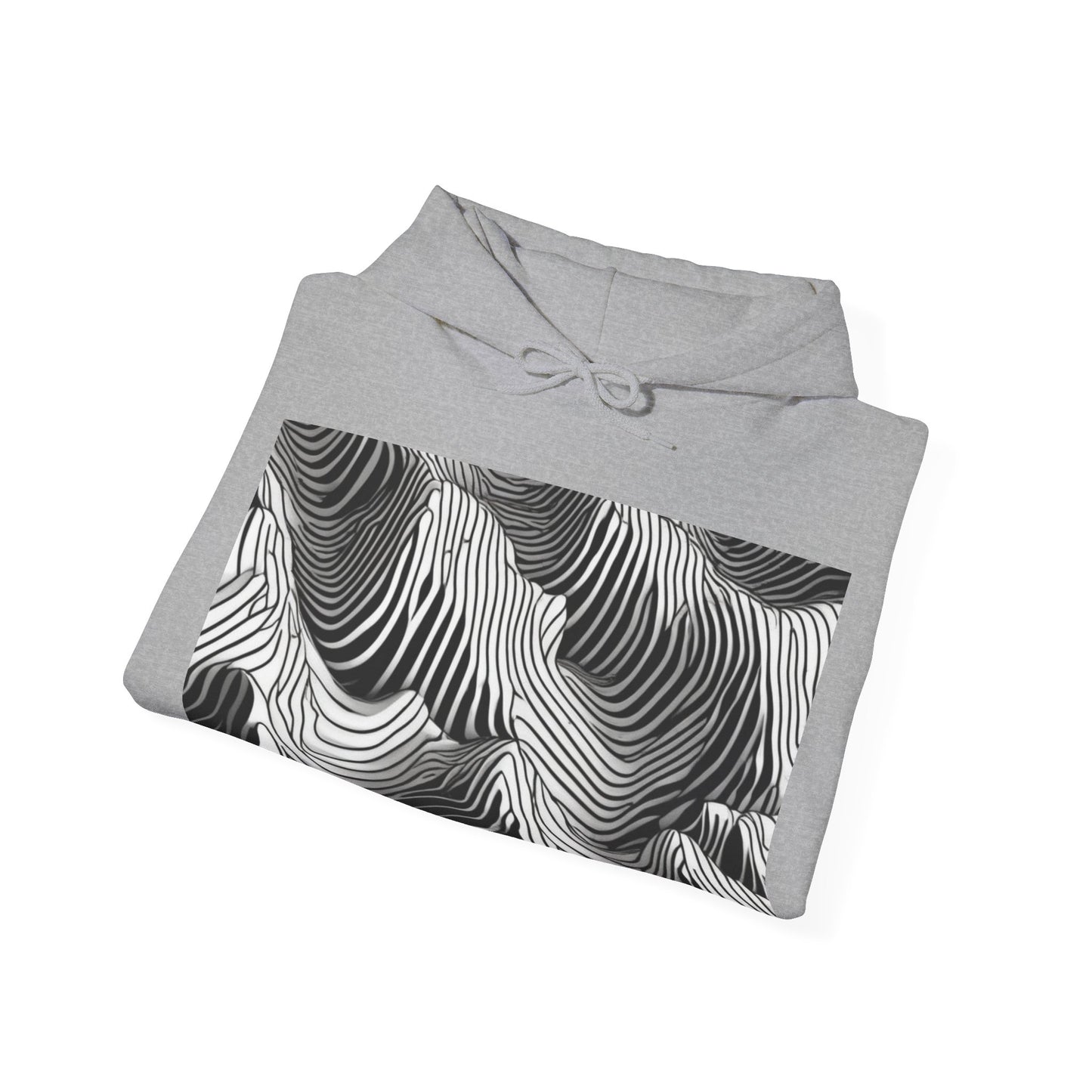 boostlete-field-day-pattern-topographic-isometric-0211 — Unisex Heavy Blend Hooded Sweatshirt (Gildan)