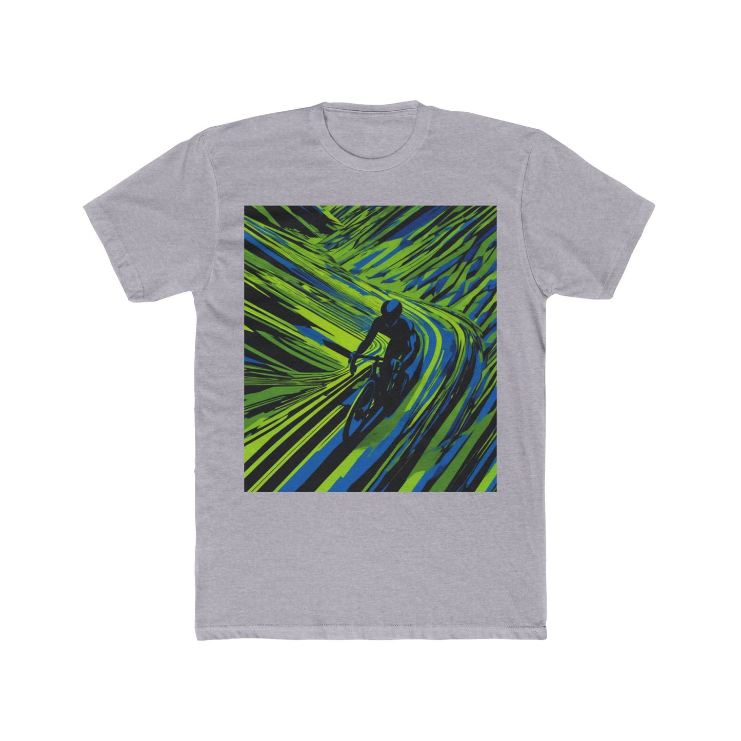 boostlete-am-crew-scene-cyclist-speed-isometric-0064 — Unisex Cotton Crew Tee (NL 3600)