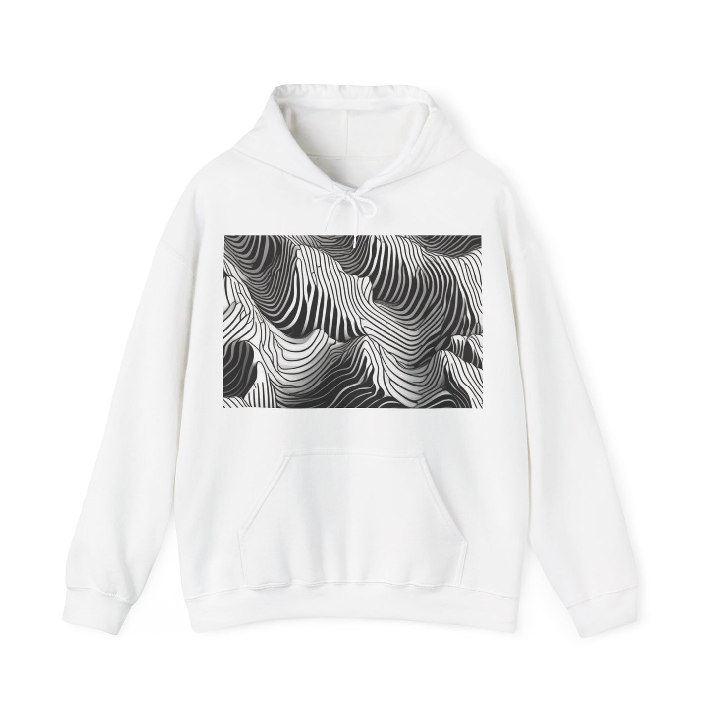 boostlete-field-day-pattern-topographic-isometric-0211 — Unisex Heavy Blend Hooded Sweatshirt (Gildan)